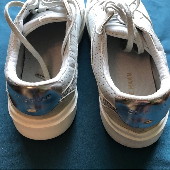 Cole Haan Grand leather python snake print shoe sneakers. - Picture 8 of 10